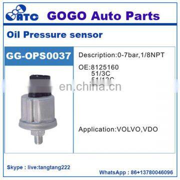 Oil Pressure Sensor for VOLVO,VDO OEM 8125160 51/3C 51/13C 0-7bar,1/8NPT