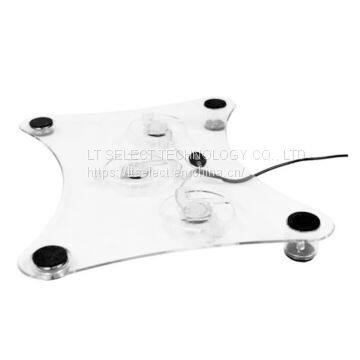 Cheap Transparent Notebook Cooling Pad One Fan X338 photo-2