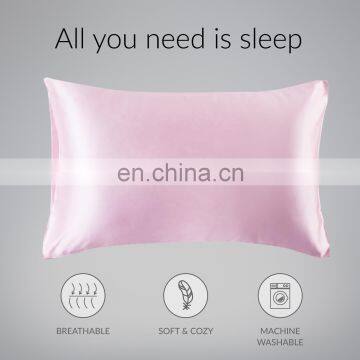 Perfect Luxury Smooth 100% Polyester Home Breathable Satin Pillowcase For Adults photo-3