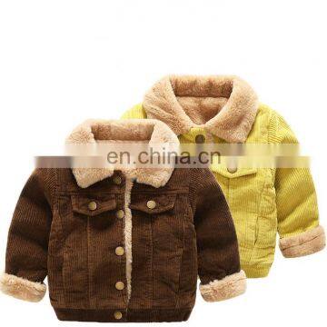 High Quality Thicken Corduroy Warm Kids Clothes Winter Clothes Overcoat Children Boy Girl Winter Coat