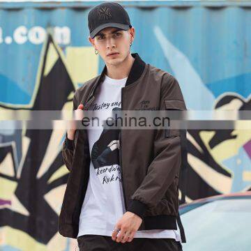 Fall Latest Style Stand Collar Jacket Sports Handsome Loose Personality Casual Hip Hop Jacket Men photo-2