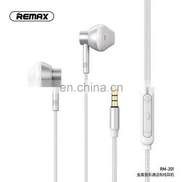 Remax Rm-201 Metal Universal High Definition Sound Wired In-ear Headphone