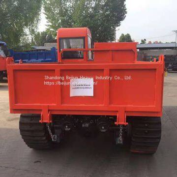 Transportation vehicle palm crawler dump truck dump carrier