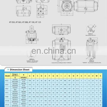 AT Actuator 10bar Pneumatic Actuator photo-7