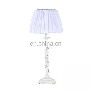 High Quality Antique Nightstand Lamp Wholesale Bedroom Decoration White Table Lamp photo-4
