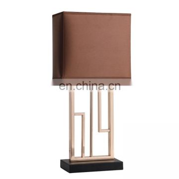 Factory wholesale iron base desk lights custom cheap fancy nightstand lamps for bedside