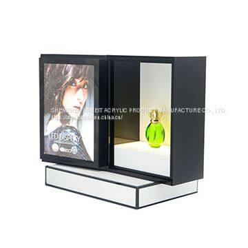 Acrylic Makeup Organizer Perfume Display Rack Cosmetic Advertising LED Display Stand 7454 2021