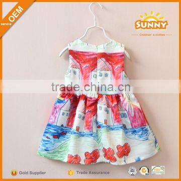 China Supplier Princess Dresses for Kids Cotton Princess Dress Girls