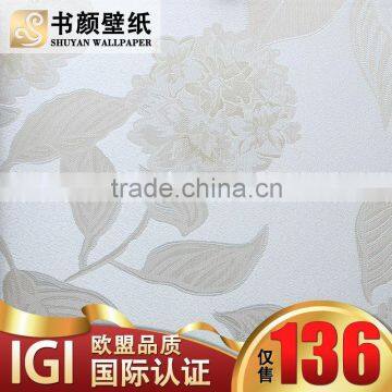 European Romantic Garden Flower Seamless Wall Covering Cozy Bedroom Luxury Living Room TV Backdrop Waterproof and Dustproof Envi