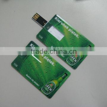 Full color customized design credit card usb flash drive