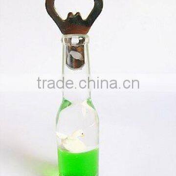 Acrylic blank liquid bottle shape bottle opener