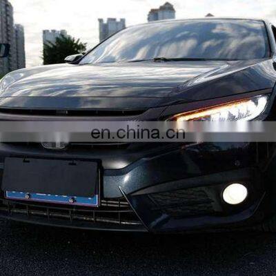 LED Car Headlights for Civic 2016-2018 Full-LED Headlamp Plug and Play for New Civic