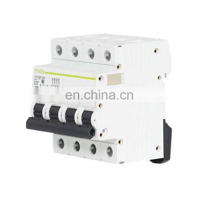 Intelligent Easy to Operate Durable in Use Matis MM50H-4P 380V 50/60hz Leakage Circuit Breakers Machine