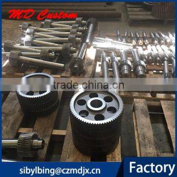 China manufacturer custom steel wheel gear & shaft factory directly sell C45/20CrMnTi/40Cr/20Cr/22CrMo material high precison