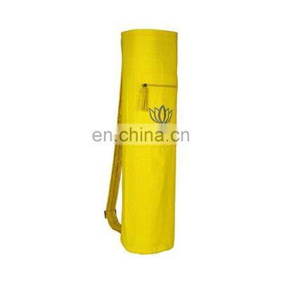 Wholesale Yoga Mat Bag Drawstring Lotus Embroidery