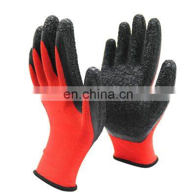 Wholesale Promotional Protection Customized Polyester Shell Latex Foam Palm Coating Working Gloves