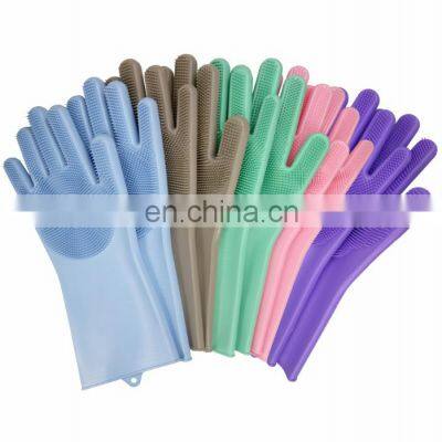 Thick Heat-Resistent Wholesale Reusable Magic Oven Mitts Silicone Dish Wash Glove