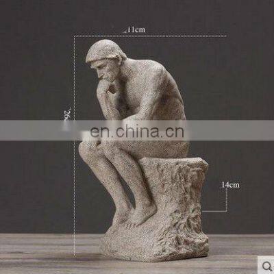European Thinker Figure Sculpture Restaurant Decoration