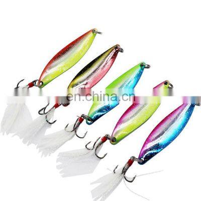 Colorful Spoon Sequin 5/8/14/17 g Fishing Lures