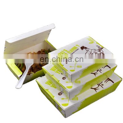 Custom eco friendly paper disposable Food container bento box