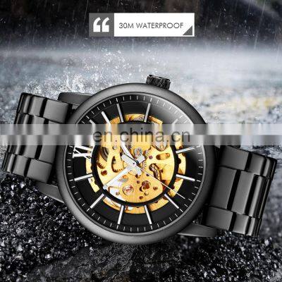 High Quality SKMEI 9242 Stainless Steel Skeleton Mechanical Automatic Watch Men Wrist photo-5