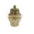 Coral Gold Metal Storage Designer Fancy Ginger Jar