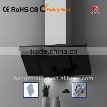 New style tempered glass chimney hood/CE approved