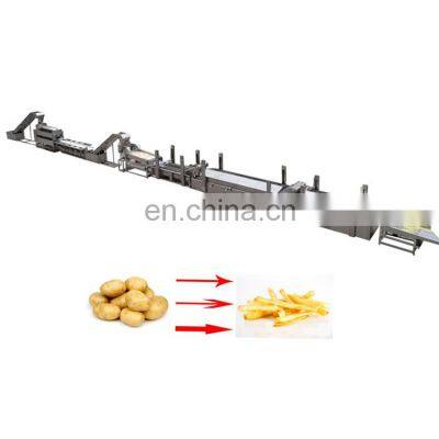 200kgh Automatic Fried Potato Frozen French Fries Small Production Line Machine Model,most 20-80 Meters Full Automatic Provided