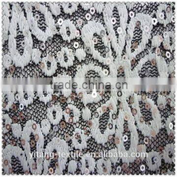 Nylon stretch sequin fabric