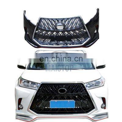 MAICTOP Car Accessories New Conversion Bumper Bodykit For Highlander body kit 2015-2019 Upgrade to lx570 style