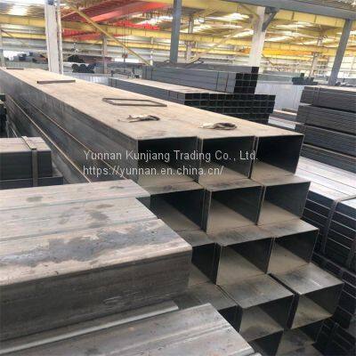 Yunnan Q235 square tube wholesale hot dip galvanized square tube 40 * 80 * 3 square tube Kunming sales square tube