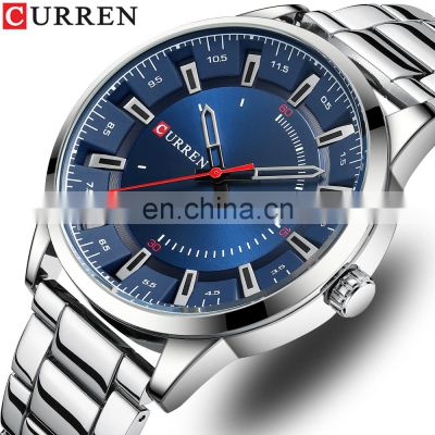 CURREN 8406 Quartz Watches For Men Fashion Simple Luxury Brand Watches Stainless Steel Waterproof Wristwatch