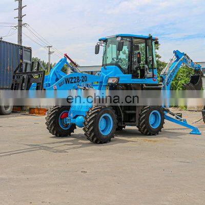 WZ28-20 Construction Machinery Cheap Price CE Certificate 2Ton Load Capacity Wheel Front End Loader Mini Small Backhoe Loader photo-5
