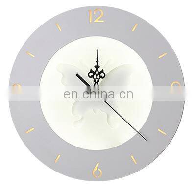 New Design Modern Clock Wall Light Hotel Decoration Hanging Clock Creative Wall Lamp for Living Room