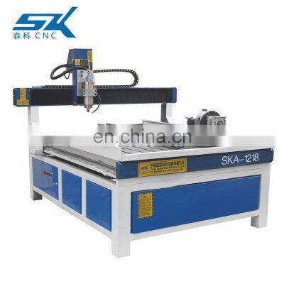 4 Axis 3D Engraving Cutting Machinery Rotary Woodworking Advertising Wood CNC Router photo-3