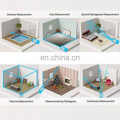 Mestek S6-50m Laser Meter Distance With Angle Function Digital Laser Distance Meter Rangefinder Hand-held Distance 50m Meter photo-5