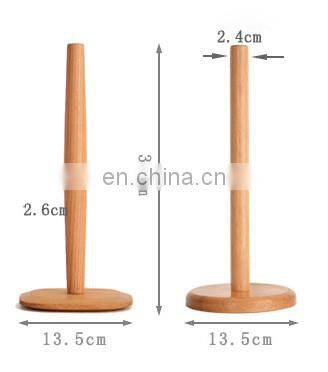 Wholesale Nordic Beech Paper Towel Holder Tissue Paper Holder Rag Paper Towel Holder For Kitchen Storage photo-4
