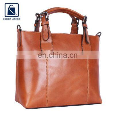 Eye Catching Pattern Hot Selling New Arrival Stylish Fashion Genuine Leather Handbag for Women