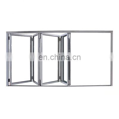 Heat Insulation patio aluminium glazed accordion doors folding doors