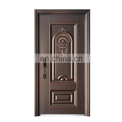 Modern Copper Clad Front Iron Door Designs Wrought Iron Steel Security Doors