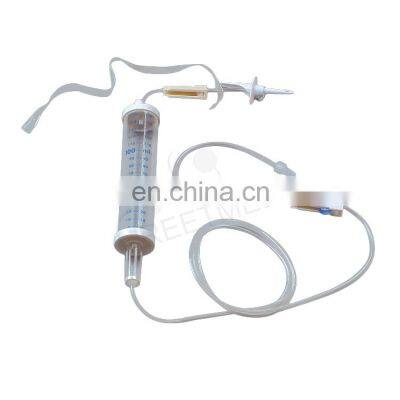 Good quality luer lock disposable pediatric type burette infusion set with burette 100ml 150ml