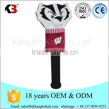 New design custom animal knitted golf head cover for driver