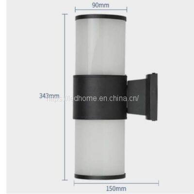 Double Modern LED Outdoor Wall Lights (2x12W) photo-2