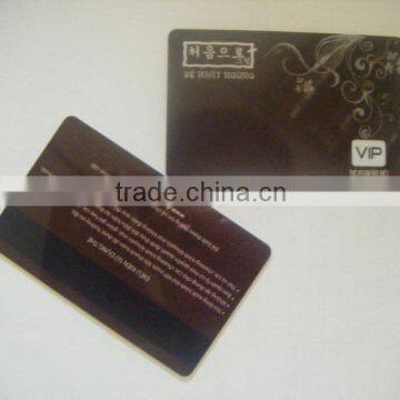 printed plastic magnetic card in china