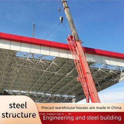 Construction Steel Truss Shed Structure Canopy Petrol Station Price Roof Space Frame Construction Gas Station Canopy