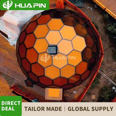 Guangzhou Huapin Factory Camping House Geodesic Glamping Glass Igloo Transparent Dome Tents House photo-3