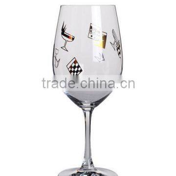 CE/EU/FDA/SGS/LFGB HIGH QUALITY HAND PAINTING WINE GLASS