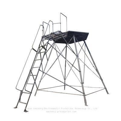 Outdoor Hunting Lounge Hunting Platform HDPE Full Plastic Steel Structure Fishing House photo-5