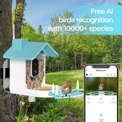Ringsee AI Electronic Bird Feeder With Camera Automatic Bird Feeder Watching Camera Wireless Outdoor Solar Bird Feeder Camera photo-2