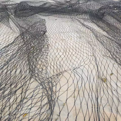 Flexible Black Oxide Stainless Steel Wire Rope Mesh Knotted Mesh for Zoo and Animal Enclosure
